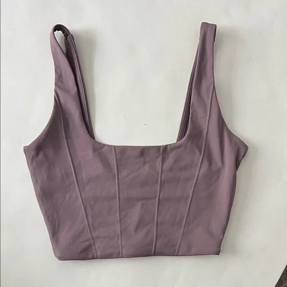 CSB Pia Workout Tank Top Corset Style in Lavender Purple Mauve XS - Picture 3 of 6